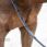 Nibago Teugels Dressuur Rondgedraaid Leer Anti Slip + Stops Zwart Full