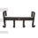 Grooming Deluxe Bridle Rack metal with 4 hooks matt black