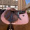 Kentucky Saddle Pad Velvet Mini Pearls Jumping Pink