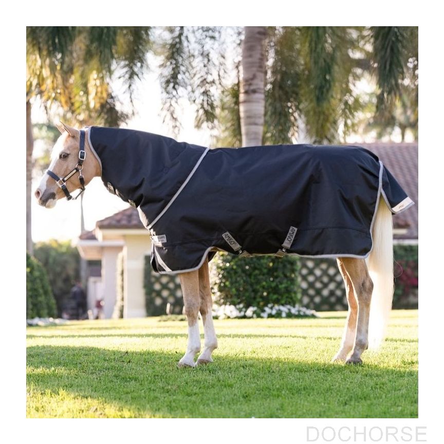 Amigo Bravo Regendeken 1200D Plus 50 gr Pony Black/Titanium Grey & Silver 