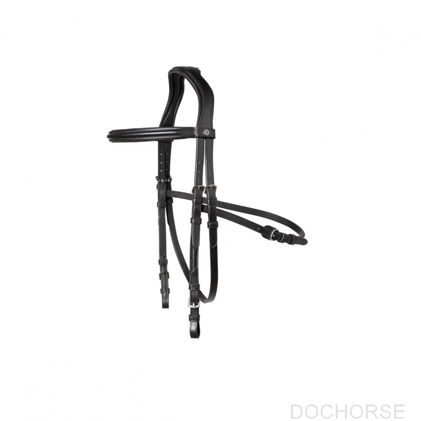 TRUST Hoofdstel Hickstead Zwart-Zilver