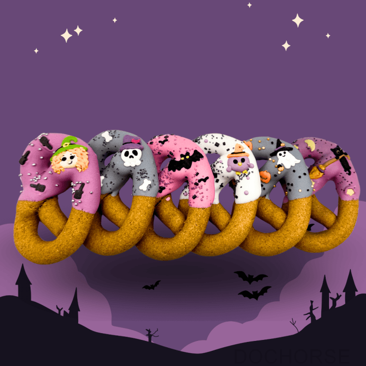Candy Horse Halloween Pretzels