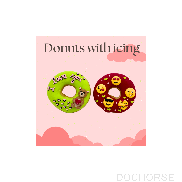 Candy Horse Valentine Donuts met Icing