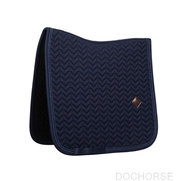 Saddle pad metal chain dressage navy