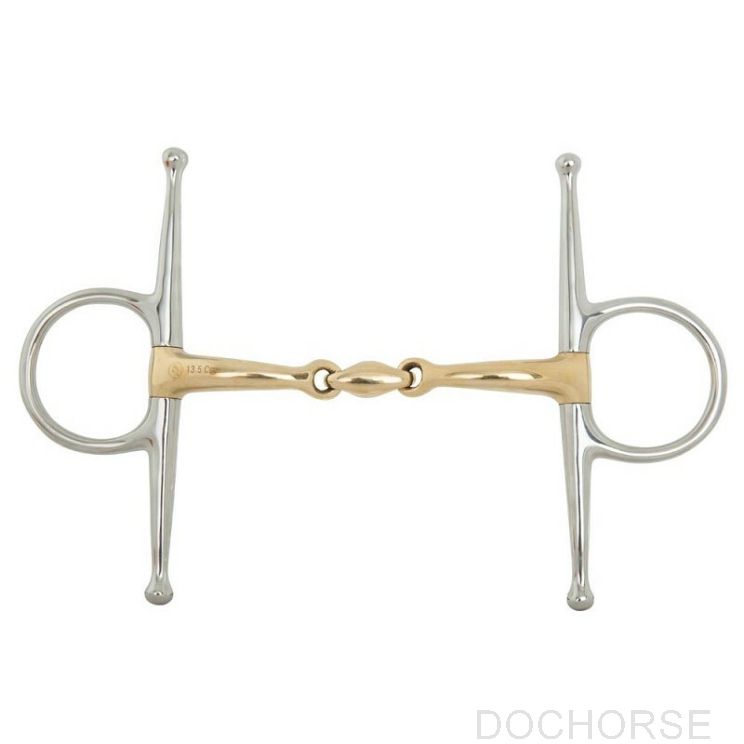 BR dubbel gebroken kneveltrens Soft Contact 14MM