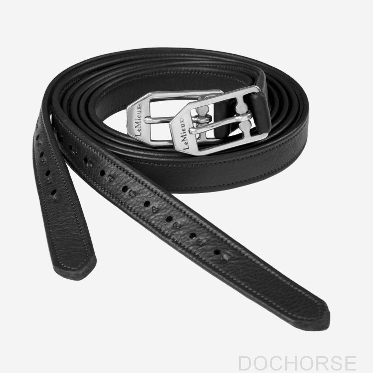 LeMieux Stijgbeugelriemen Arika Leer Zwart