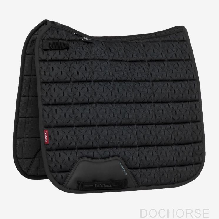 Lemieux Saddle Pad Dressage Square 3D Mesh Self-Cool Black
