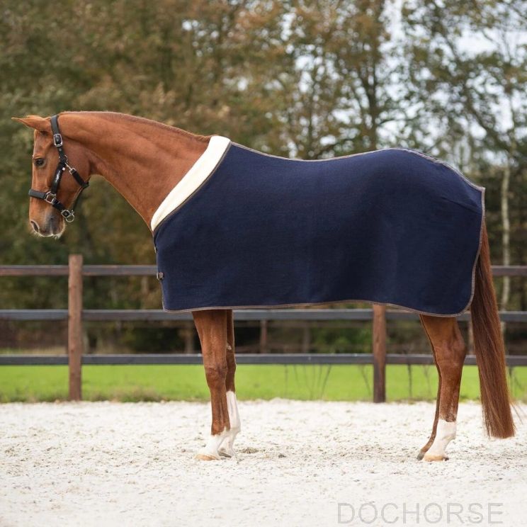 QHP Wool Rug Deluxe Navy