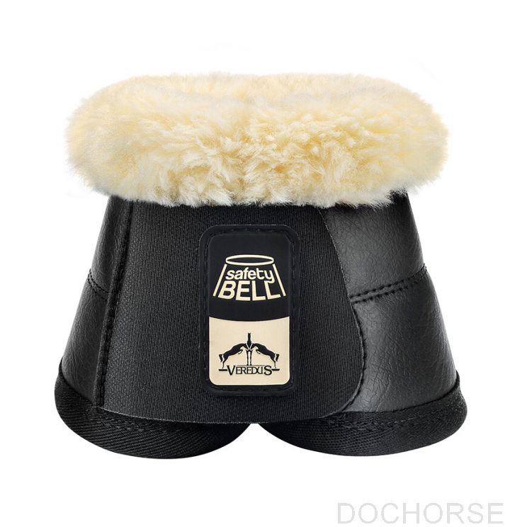 Veredus springschoenen met bont zwart