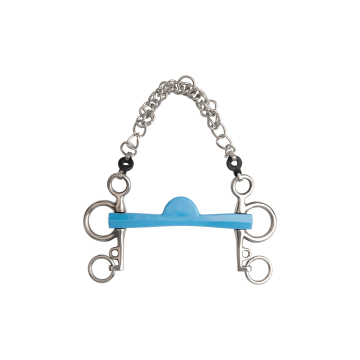 METALAB "Flexi" pelham bit, halve maan,