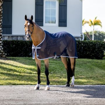 Amigo net cooler zomerdeken navy 