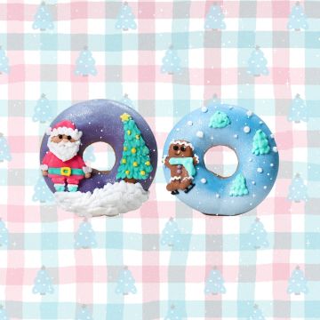 Candy Horse Christmas Donuts met Icing