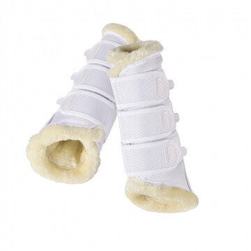 Eskadron Beenbeschermers Faux Fur wit